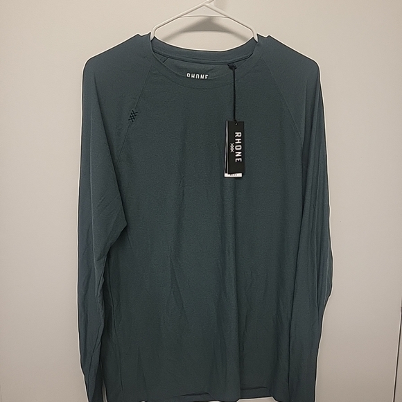 Rhone Reign Long Sleeve Epsom Heather Size M - Picture 2 of 6